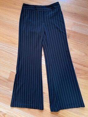 Express black and white wide leg professional work trousers vintage size 6